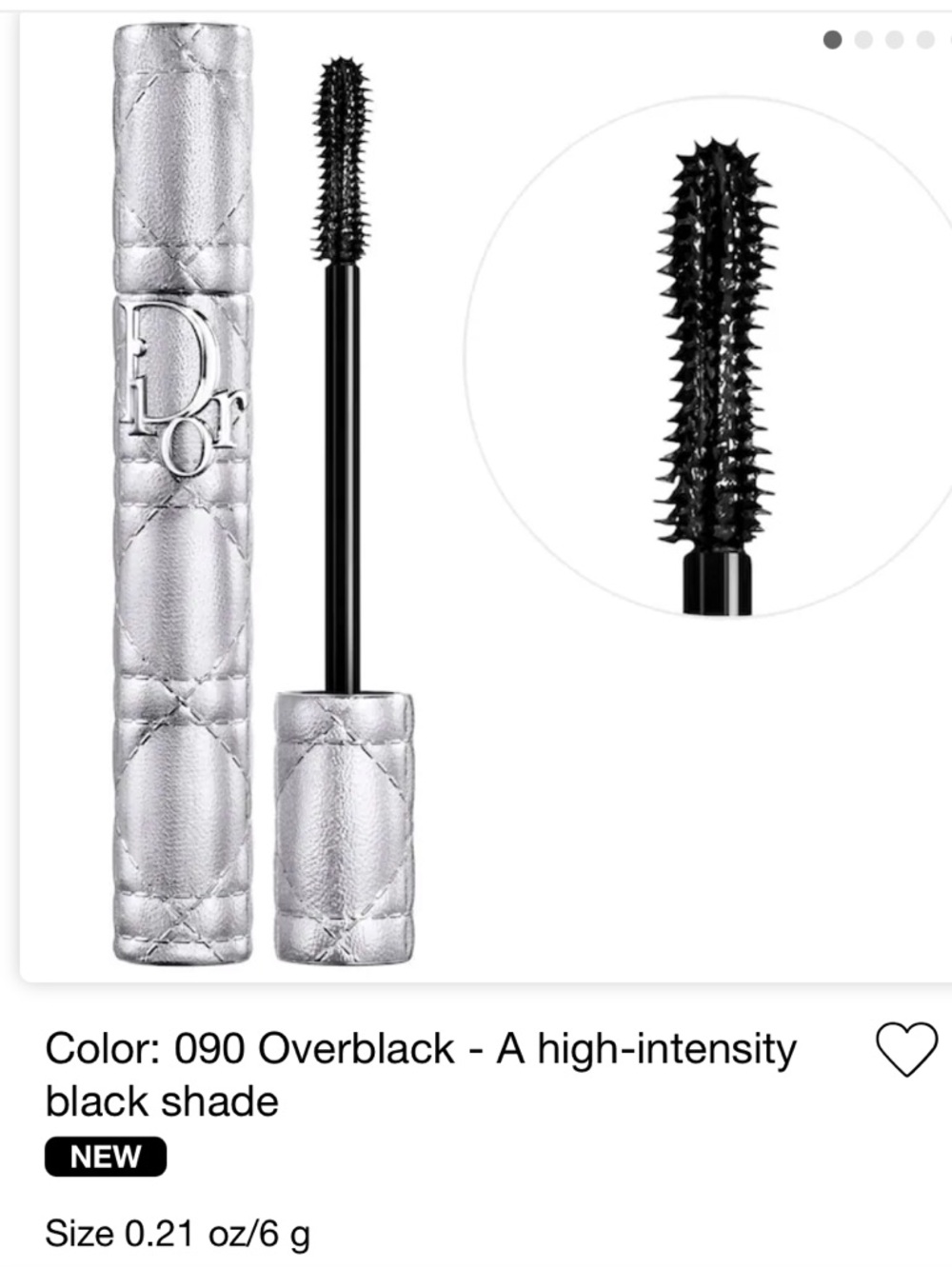 Dior Show Waterproof shade 90 Over Black Mascara  Extreme 24hr Volume. NIB - Picture 2 of 4